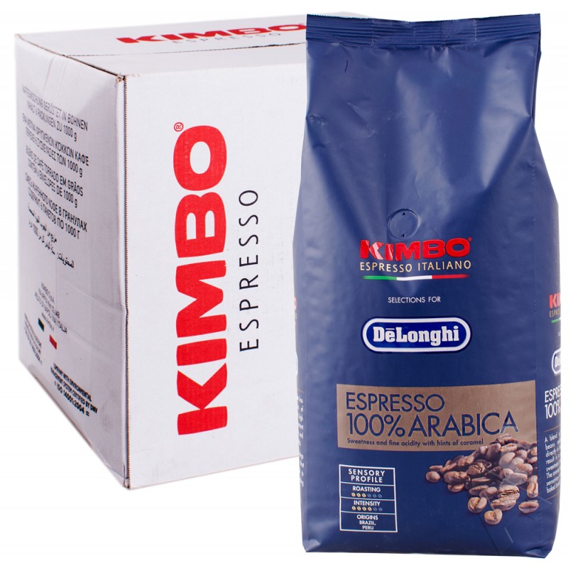Кофе 1 кг купить недорого. Кофе Кимбо Арабика в зернах 1 кг. Kimbo Espresso 100% Arabica. Delonghi Kimbo Coffee. Кофе в зернах Kimbo Espresso 100% Arabica for Delonghi.