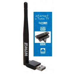 Antena WiFi WIWA do tunera H.265 DVB-T/T2 z funkcjami...